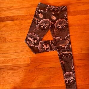 Society 6 sloth leggings, small